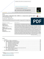 Applicability of Dimethyl Ether (DME) in A Compression Ignition Engine As An Alternative Fuel