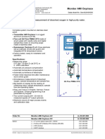 Continuous Dissolved Oxygen Monitor for High Purity Water