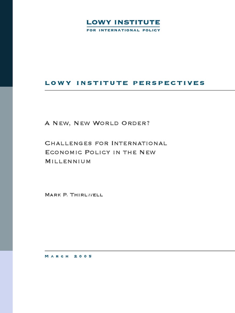 A New, NEw World Order PDF Asia Pacific Economic Cooperation