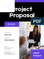 Black and Purple Modern Digital Designer Project Proposal