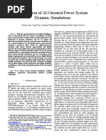 Exploration of AI-Oriented Power System Dynamic Simulations