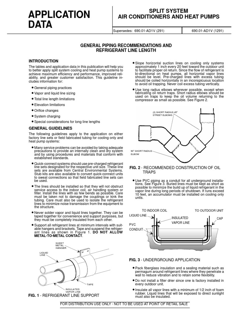 Refrigerant Line Sizing and Guidelines | PDF | Pipe (Fluid Conveyance ...