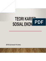 Teori Karier SOSIAL EKONOMI