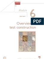 Overview of test construction