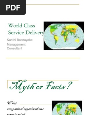 World Class Service Delivery New Pdf Six Sigma Strategic Management