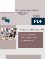 Group 6 Communication For Work Purposes
