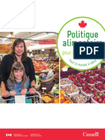 Politique alimentaire pour le Canada