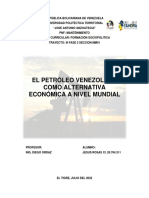 El Petroleo Venezolano Como Alternativa Economica A Nivel Mundial