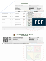 Horario de Clases Mecanica