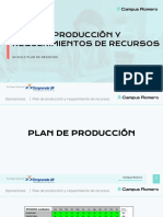 Plan de Producción y Requerimientos de Recursos