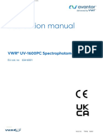 Manual VWR Spectrophotometer UV-1600PC - En.es