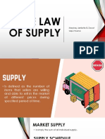 The Law of Supply