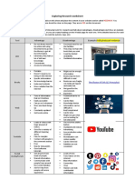 Exploring Research Worksheet