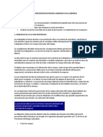 La Planificación de La Prevención de Riesgos Laborales en La Empresa