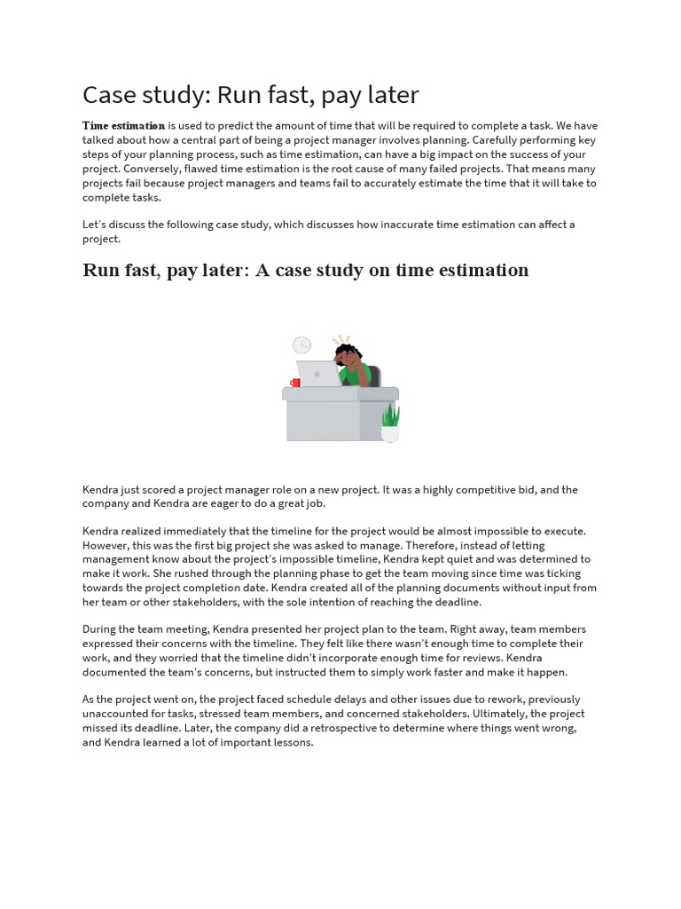 Case Study Run Fast, Pay Later | PDF