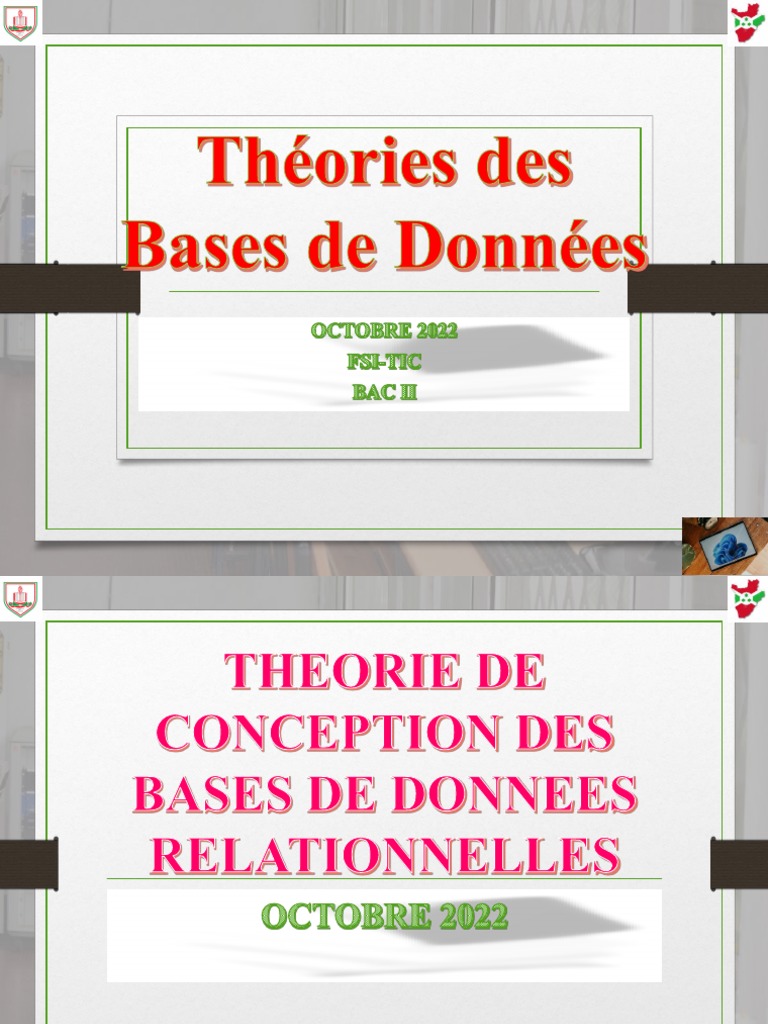 Conception des Bases de Données | PDF | Informatique | Gestion de l ...