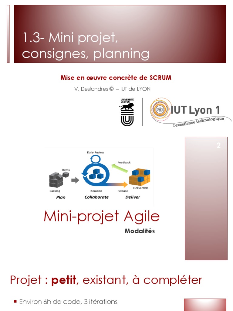 Cours1 3 Mini Projet | PDF | Informatique | Génie logiciel