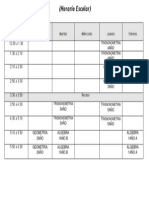 Horario Escolar