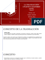 La transacción civil: regulación, efectos y formalidades