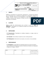 PRC-SST-003 Procedimiento de Comunicación, Participación y Consulta