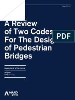 A Review of 2 Codes For The Desig of Pedestrian Bridges