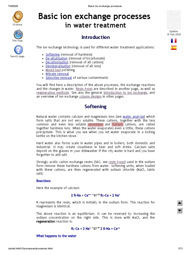Basic Ion Exchange Resin | PDF | Ion Exchange | Hydroxide