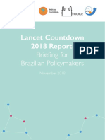Lancet Countdown 2018 Report: Key Climate Change and Health Implications for Brazilian Policymakers