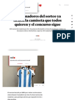 Los Ganadores Del Sorteo Ya Tienen La Camiseta Que Todos Quieren y El Concurso Sigue - MDZ Online