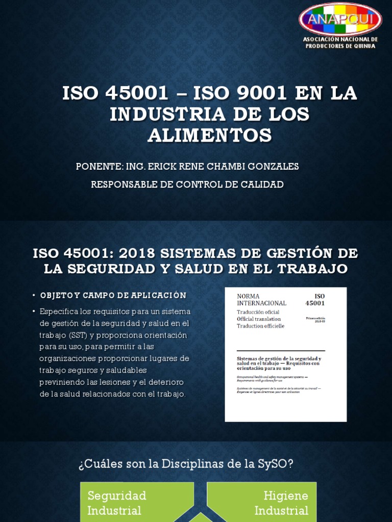 Iso 45001 - Iso 9001 Aplicado A La Industria de Los Alimentos | PDF ...