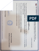 Sanjay Scaffolder Certificate