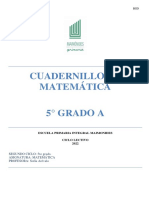 Libro de Matemática 5 To A