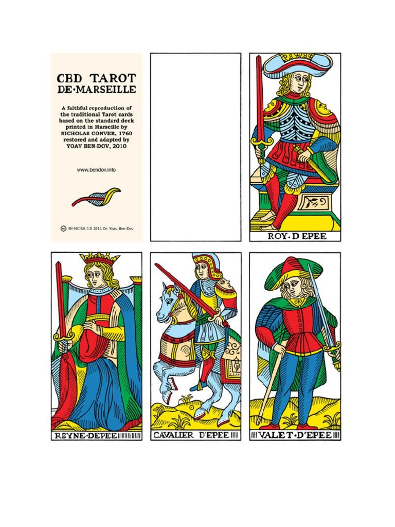 Tarot de Marsella Imprimible Ana Maria | PDF
