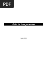 Manual de lançamentos contabeis