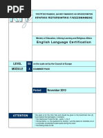 Sample Speaking Test - Examiner Script | PDF