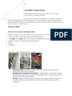 Summary Note On Pollution