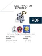 Depository Project For Ludhiana Stock Exchange PTU Punjab Technical University by Hiresh Ahluwalia