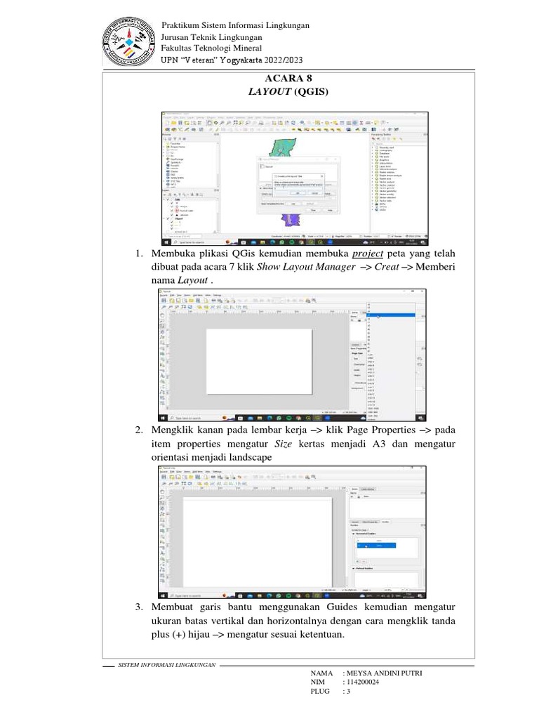 Praktikum QGIS: Layout Peta Lingkungan | PDF | Teknologi & Rekayasa
