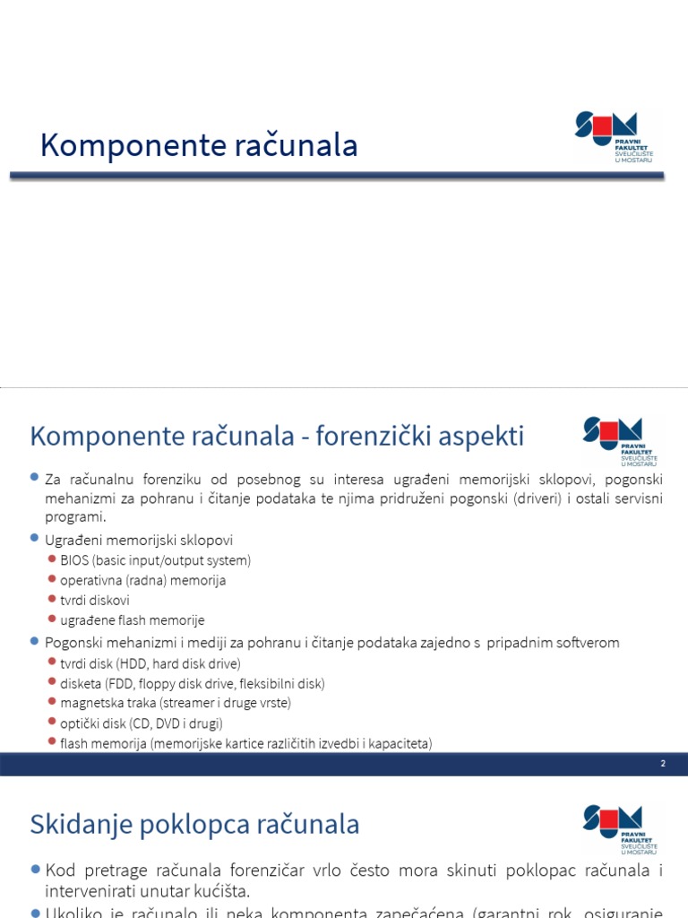 Komponente Računala | PDF