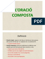 L'ORACIÓ COMPOSTA