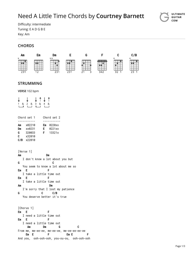 Need a little time chords download free pdf song structure