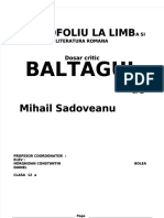 PDF Aprecieri Critice Baltagul - Compress