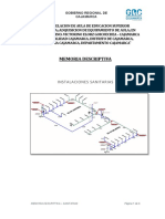 Memoria Descriptiva Sanitarias