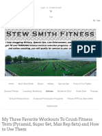 My Three Favorite Workouts To Crush Fitness Tests (Pyramid, Super Set, - Stew Smith Fitness