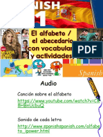 El Alfabetoenespanol Spanish Alphabetfor High Schooland College