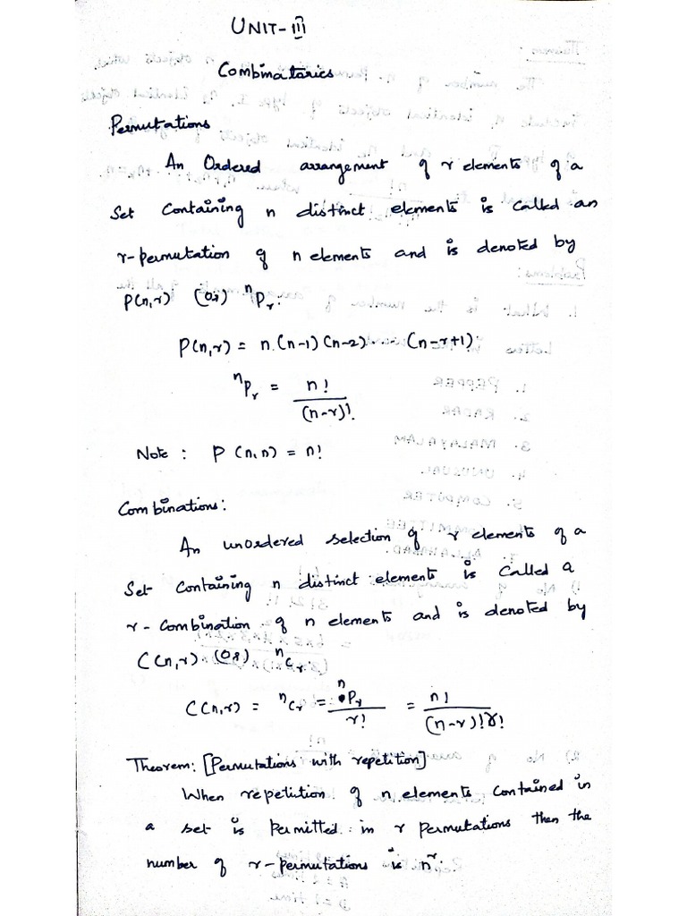 Unit 3 Handwritten Notes Pdf