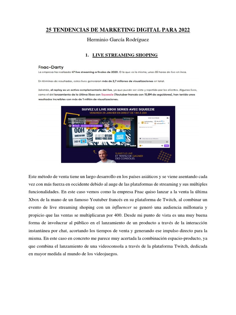 25 Tendencias de Marketing Digital para 2022 | PDF | Marketing | Internet