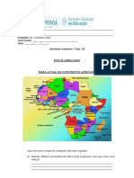 ATIVIDADE DE HISTÓRIA Povos Africanos