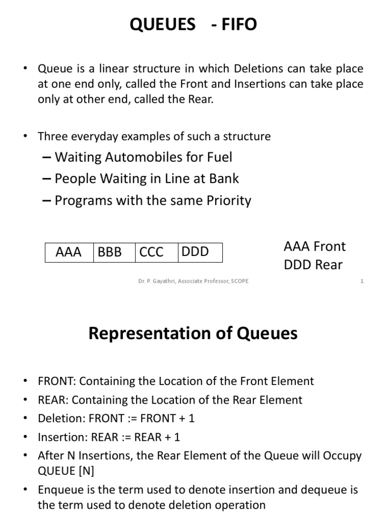4 - Linear Queue and Circular Queue | PDF | Queue (Abstract Data Type ...
