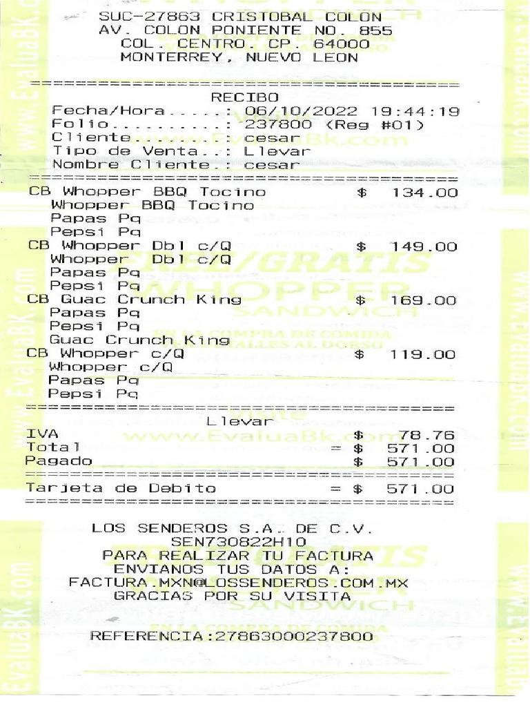 Ticket de Compra | PDF