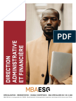Brochure Admin Finance MBAESG